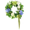 Blue & White Hydrangea Rose Wreath – 23" Year-Round Silk Floral Accent | Front Door & Home Decor | Trufairs