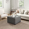 Tufted Lift-Top Storage Ottoman – Multi-Function Fabric Organizer | Upholstered Bench | Trufairs