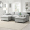 [VIDEO]86.5'' Chenille Modular Sectional Sofa with Storage Pockets, 5 Seat U Shaped Couch Set with Pillows,Free Combination,Modern Cloud Sofa with 2 Movable Ottoman for Living Room,Apartment,3 Colors