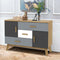 Multi-Section Storage Floor Cabinet – 2-Door & 3-Drawer Organizer | Versatile Storage Furniture | Trufairs