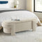 Spacious Upholstered Storage Bench – Multi-Use Hidden Organizer | Beige 51" Ottoman | Trufairs