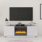 Premium Electric Fireplace TV Console – Effortless Organization & Chic Comfort | Living Room Furniture | Trufairs