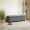 Contemporary Corduroy Storage Bench – Extra-Large Organizer | Modern Ottoman Seat | Trufairs
