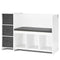 VEVOR Kids Reading Nook Bench, Toddler Bookshelf and Bookcase with Detachable Seat Cushion, 6-Cubby Storage Organizer Bench with 3 Drawers, Ideal for Playroom, Bedroom, Living Room or Entryway, White