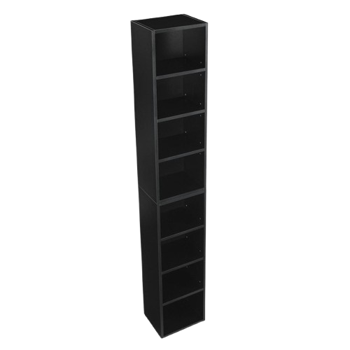 Premium 8-Tier Media Tower Rack - Ultimate Slim Storage Solution for Home & Office