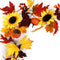 Fall Maple Sunflower Garland – 5.6ft Autumn Hanging Vine | Realistic Berries, Seasonal Foliage Decor | Trufairs