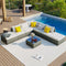 Exclusive 8-Pieces Outdoor Patio Furniture Set - Premium Garden Conversation Wicker Sofa Collection