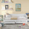 Wooden Daybed with Trundle Bed and Two Storage Drawers , Extendable Bed Daybed,Sofa Bed with Two Drawers