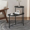 Black 2-Tier Coffee Table – Modern Storage Accent | Round Living Room Table | Trufairs