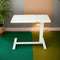 FlexiCare Pro Overbed Mobile Rolling Laptop Stand – White Height Adjustable Tilting Table with Wheels