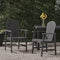 Harbor High Adirondack Duo – Dining-Height Acacia Comfort | Patio Chair Set | Trufairs