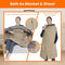 USB Heated Poncho Shawl Blanket – Zipper, Arm Hole & Pocket Design | 6‑Zone Dual‑Switch Comfort | Trufairs