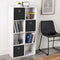 8 Cube Storage Organizer – White Finish with Open Shelves for Home & Office | Cube Storage Cabinet | Trufairs