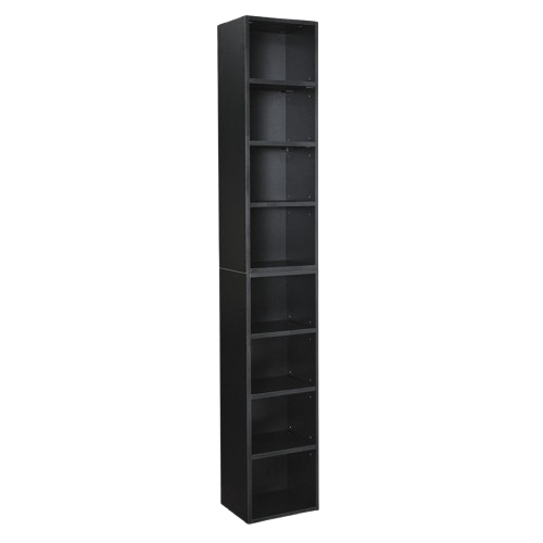 Premium 8-Tier Media Tower Rack - Ultimate Slim Storage Solution for Home & Office