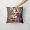 Exclusive Greater Swiss Mountain Dog and Santa Claus Holiday Throw Pillow - Premium 18" x 18" Festive Collection