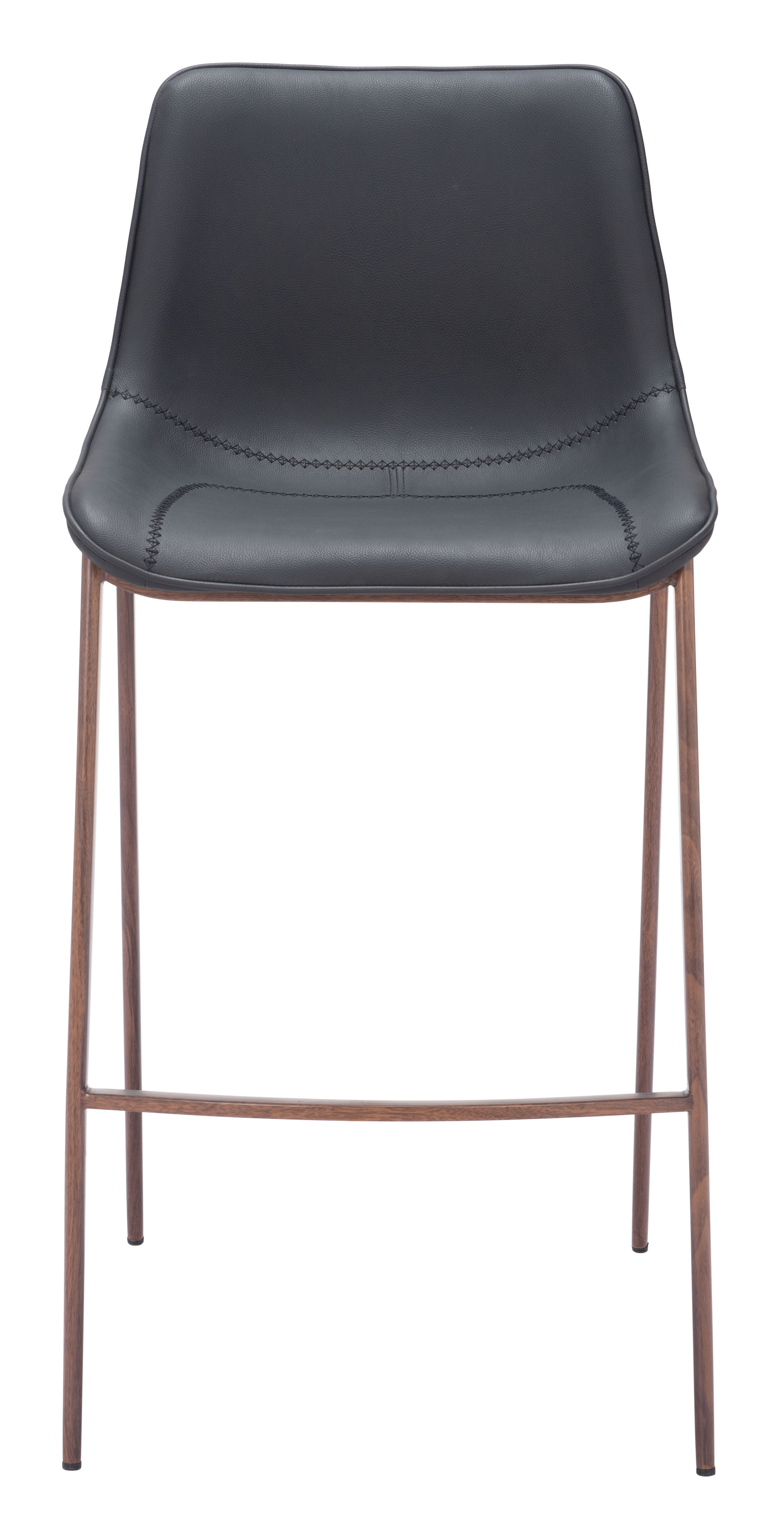 Magnus Barstool Black & Walnut