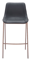 Magnus Barstool Black & Walnut