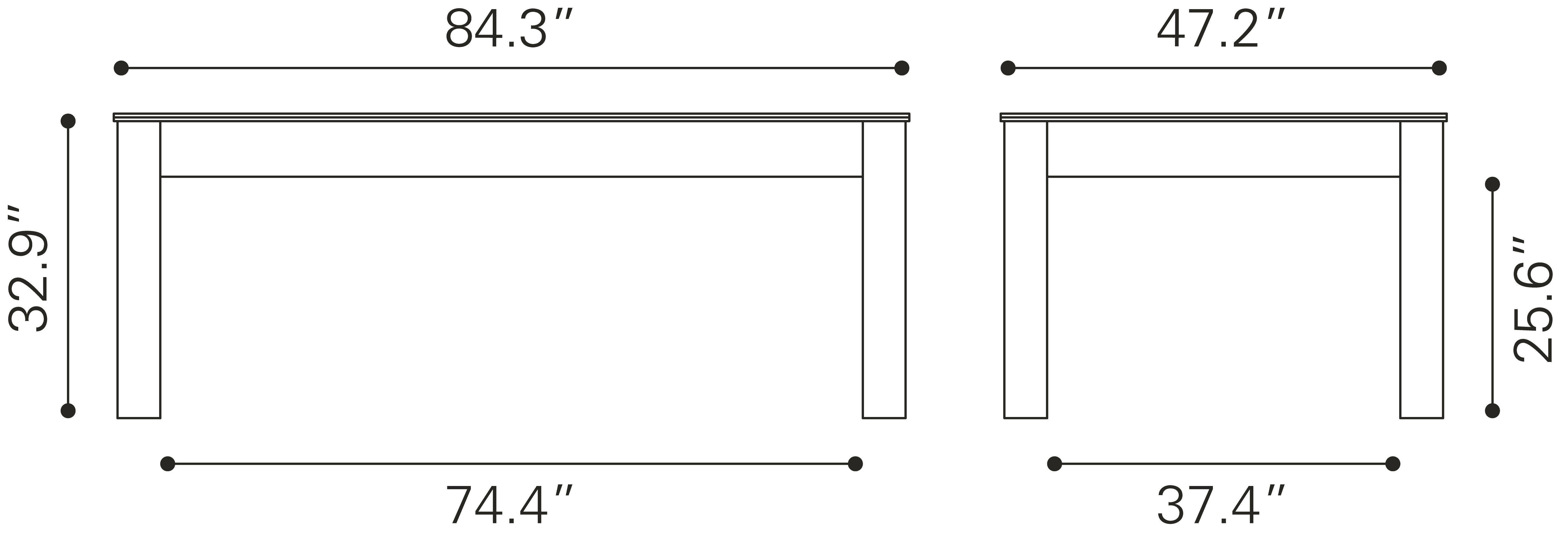 Bonker 3 in 1 Table Brown