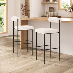 Livorno Barstool (Set & of 2) Ivory