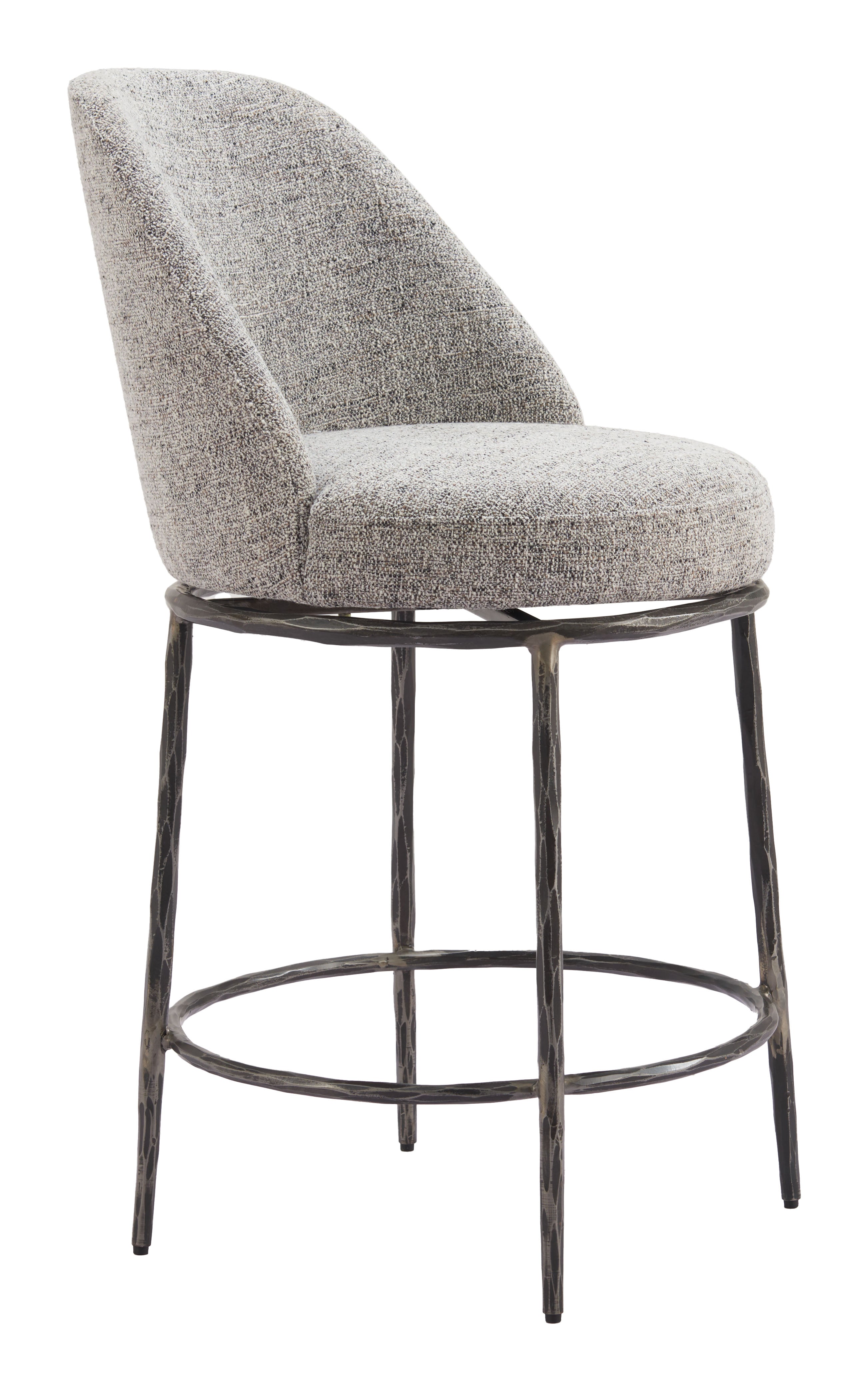 Nordhavn Swivel Counter Stool Gray