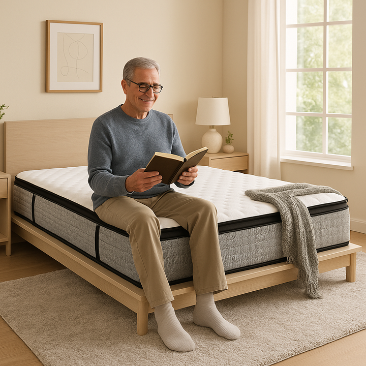 Luxurious Plush Gel Memory Foam Hybrid Sleep System - Queen Size