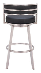 Gimsby Swivel Barstool Black