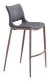 Ace Barstool Dark Gray & Walnut