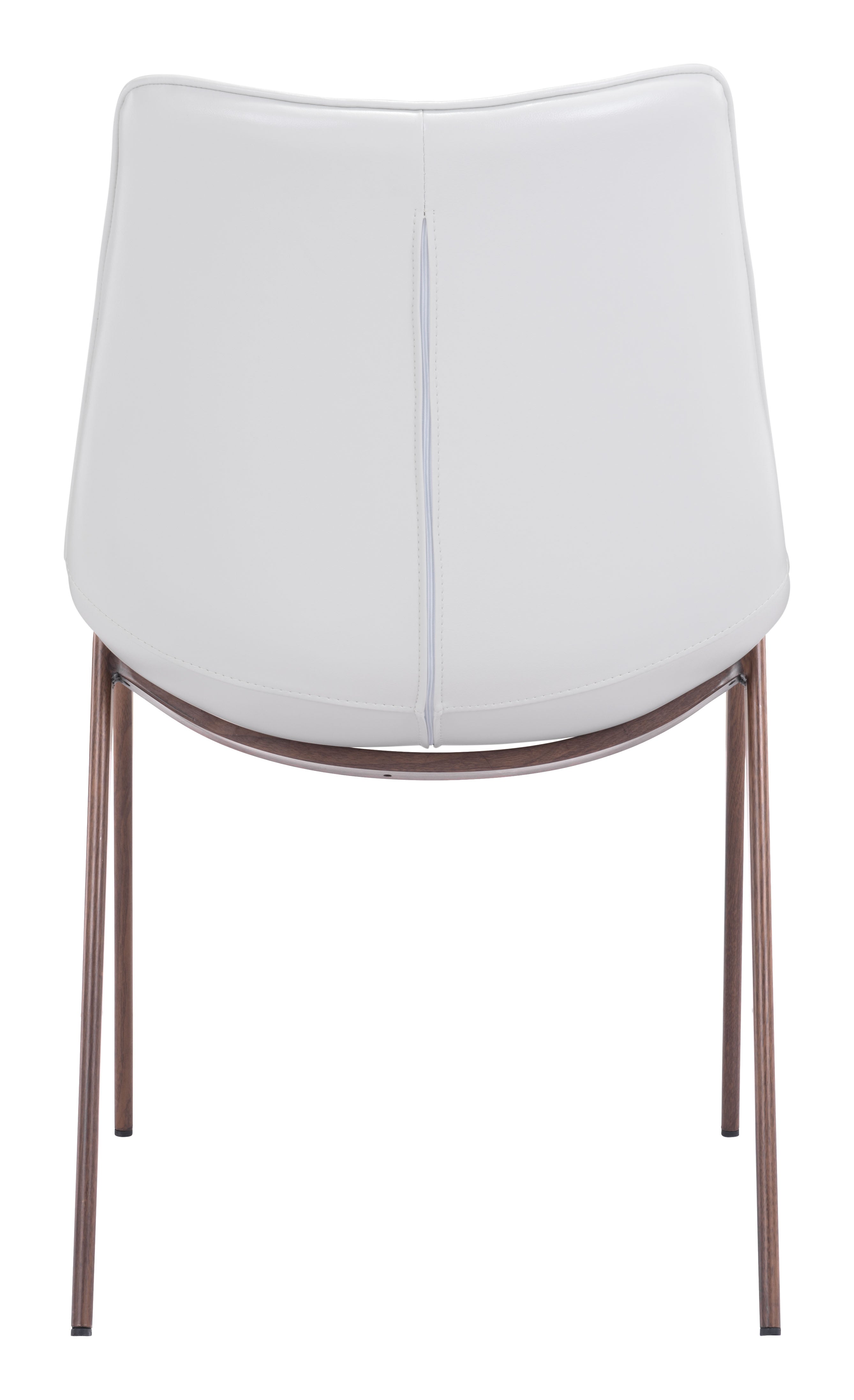 Magnus Dining Chair White & Walnut