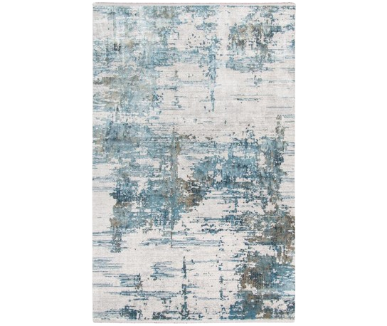 Venice Hayden Ivory/Blue Abstract Area Rug 8'3"x11'6"