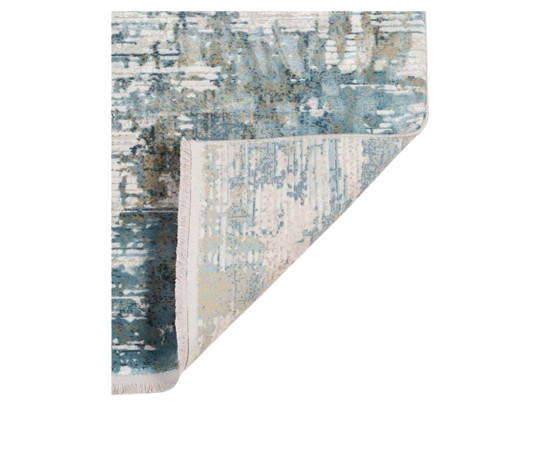 Venice Hayden Ivory/Blue Abstract Area Rug 8'3"x11'6"
