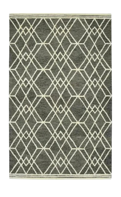 Vista Duncan Taupe Hand-Hooked Wool Area Rug 9'x13'