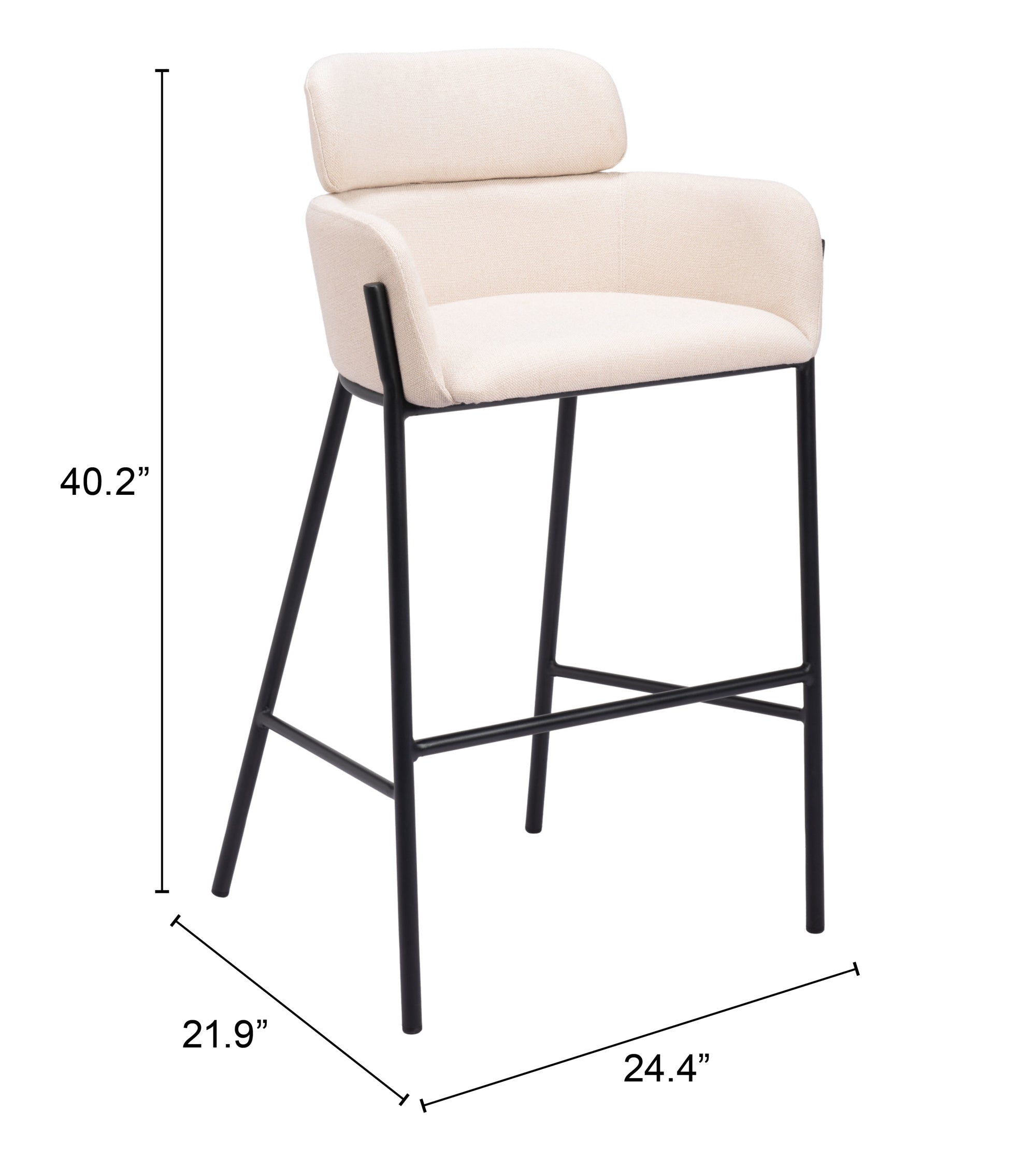 Bremor Barstool Beige