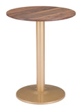 Alto Bistro Table Brown & Gold