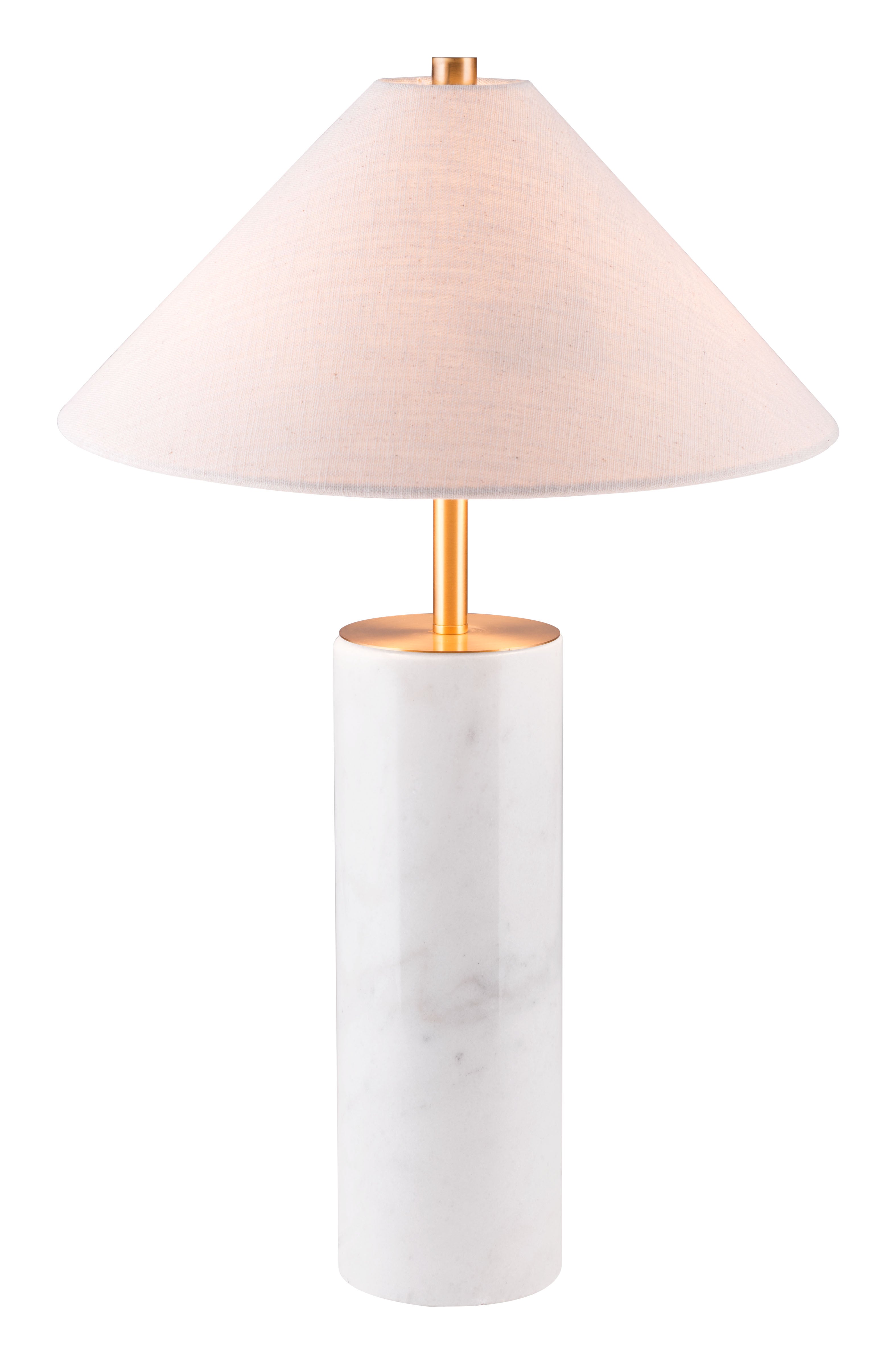 Ciara Table Lamp Beige & White