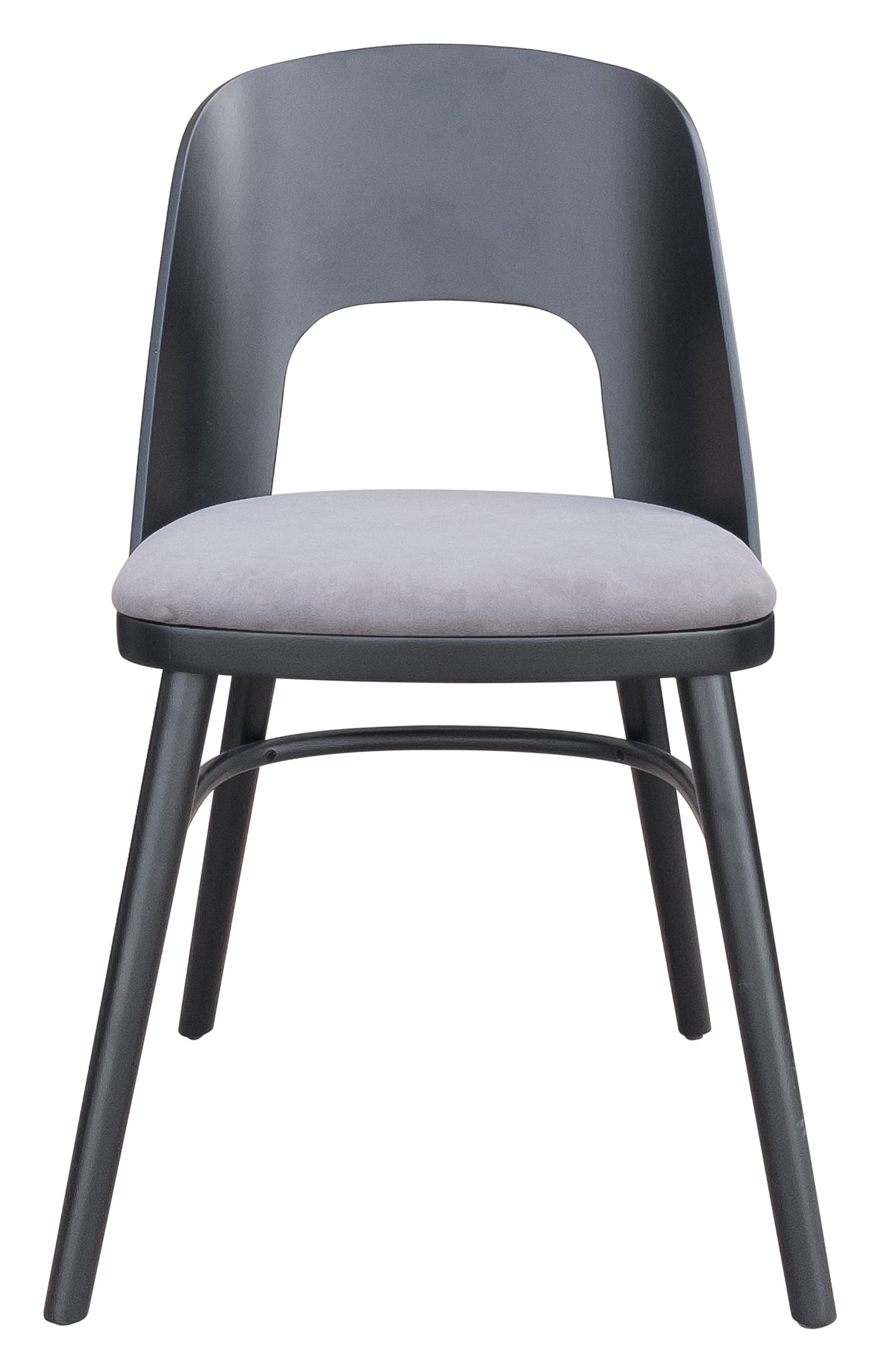 Iago Dining Chair (Set of 2) Gray & Black