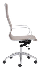 Glider High Back Office Chair Taupe