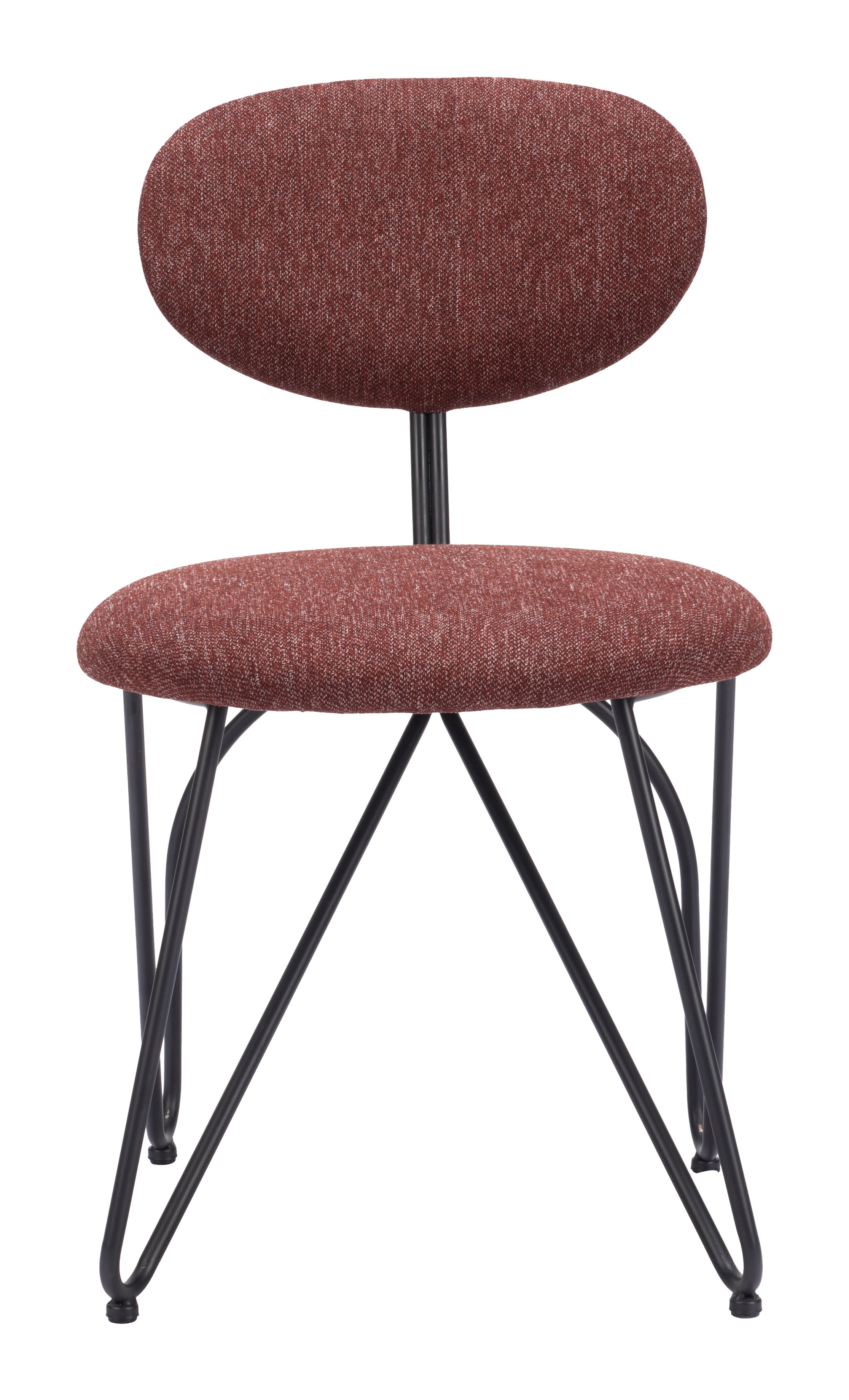 Novi Dining Chair (Set of 2) Maroon Brown