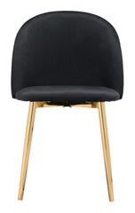 Cozy Dining Chair Black & Gold