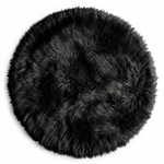 Faux sheepskin rug C-White close-up showing 2.8-inch plush pile texture