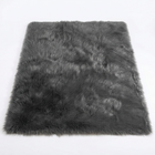 Faux sheepskin rug C-White close-up showing 2.8-inch plush pile texture