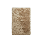 Faux sheepskin rug C-White close-up showing 2.8-inch plush pile texture