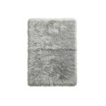 Faux sheepskin rug C-White close-up showing 2.8-inch plush pile texture