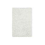 Faux sheepskin rug C-White close-up showing 2.8-inch plush pile texture