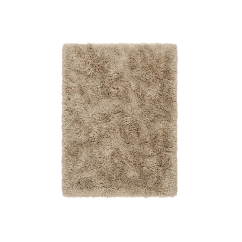 Faux sheepskin rug C-White close-up showing 2.8-inch plush pile texture