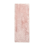 Faux sheepskin rug C-White close-up showing 2.8-inch plush pile texture