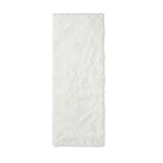 Faux sheepskin rug C-White close-up showing 2.8-inch plush pile texture