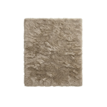 Faux sheepskin rug C-White close-up showing 2.8-inch plush pile texture