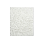 Faux sheepskin rug C-White close-up showing 2.8-inch plush pile texture