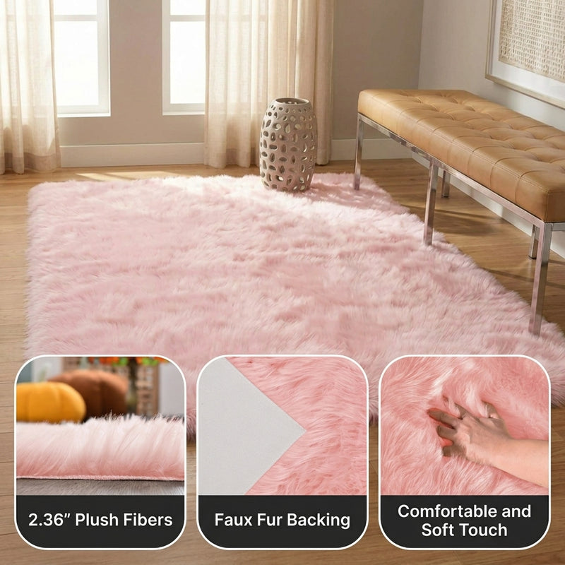 Faux sheepskin rug lifestyle scene — confirm content before setting alt text