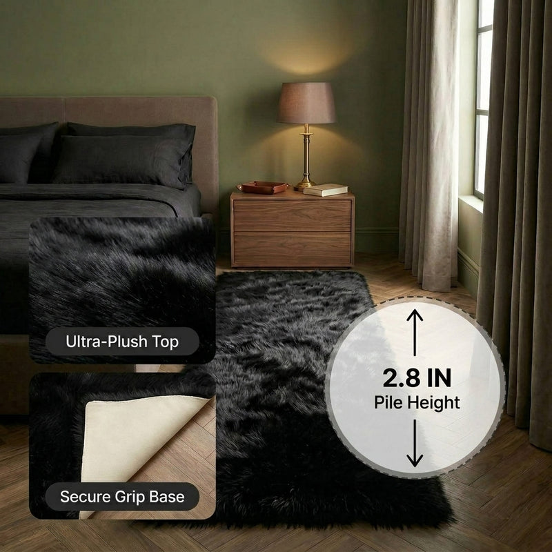 Faux sheepskin rug lifestyle scene — confirm content before setting alt text
